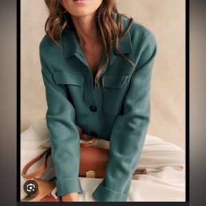 Sezane Betty Cardigan, sz S, color Sage